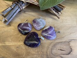 Amethist hart hanger