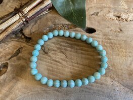 Amazoniet kogelarmband 6mm 