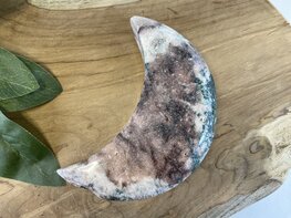 Roze Amethist maan met Jaspis