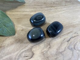 Regenboog Obsidiaan trommelsteen M