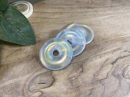 Angel aura kwarts donut 40mm