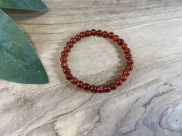 Carneool kogelarmband 6mm kralen