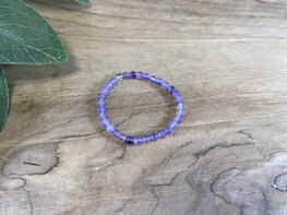 Amethist kogelarmband kind
