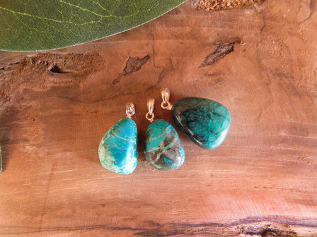 Chrysocolla hanger 