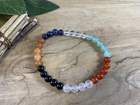 Chakra kogelarmband 6mm