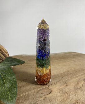 Orgoniet obelisk 7 chakra&#039;s