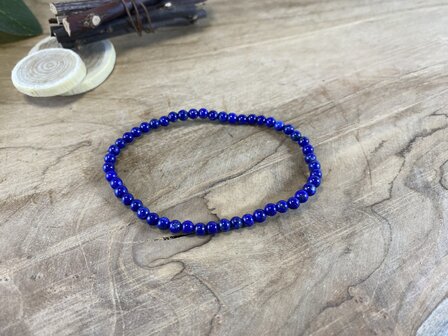 Lapis Lazuli Kogelarmband 4mm