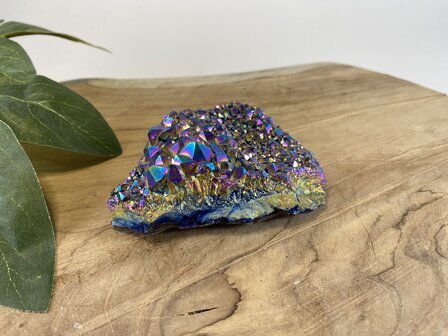 Regenboog titanium Amethist cluster 4