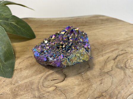 Regenboog titanium Amethist cluster 4