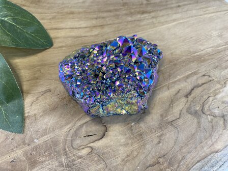 Regenboog titanium Amethist cluster 4