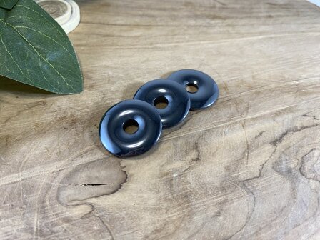 Hematiet donut 30mm