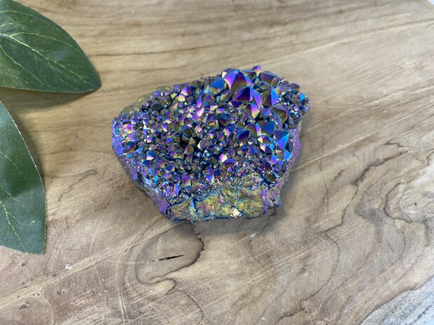Regenboog titanium Amethist cluster 4