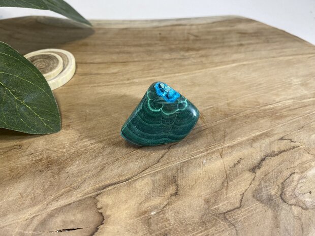 Chrysocolla Malachiet trommelsteen