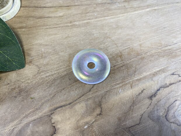 Angel aura kwarts donut