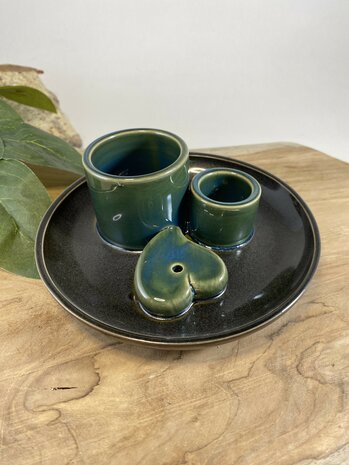 Keramische smudge en wierook houder