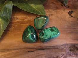 Malachiet trommelsteen XS