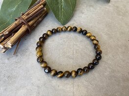 Tijgeroog kogelarmband 6mm