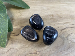 Hyperstheen trommelsteen S Hyperstheen trommelsteen S