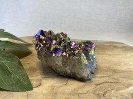 Regenboog titanium Amethist cluster 2 Regenboog titanium Amethist cluster 2