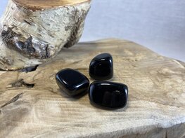 Obsidiaan trommelsteen XS Obsidiaan trommelsteen XS