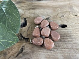 Roze Maansteen hanger