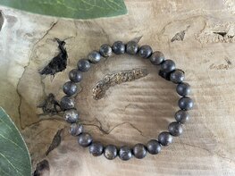 Bronziet kogelarmband 8mm mat (20cm)