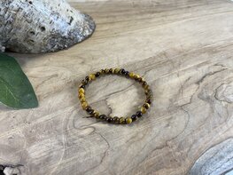 Tijgeroog kogelarmband 4mm (small)