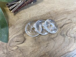 Bergkristal donut 30mm Bergkristal donut 30mm