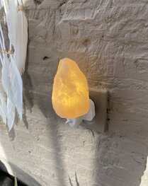 Himalaya zout nachtlamp Oranje