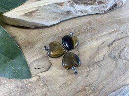 Tijgeroog hart hanger