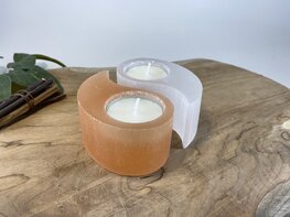 Seleniet ying-yang theelichthouder