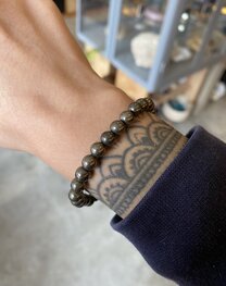 Pyriet kogelarmband 6mm