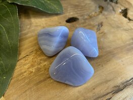 Blue Lace Agaat trommelsteen S