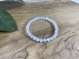 Regenboog Maansteen kogelarmband 6mm