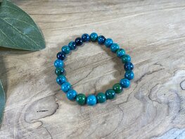 Chrysocolla kogelarmband 8mm