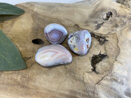 Roze Botswana Agaat trommelsteen XS